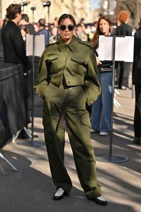 PFW Givenchy Outside Arrivals Souheila Yacoub arriving at Givenchy show during Paris Fashion Week in Paris, France on March 7, 2025. Photo by Julien Reynaud APS-Medias ABACAPRESS.COM Paris France  Copyright: xReynaudxJulien APS-Medias ABACAx