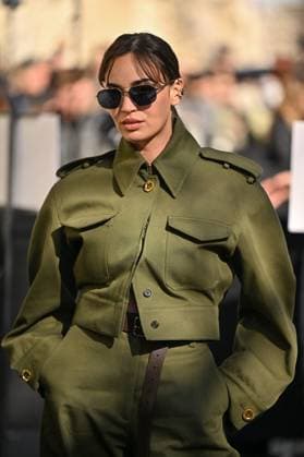 PFW Givenchy Outside Arrivals Souheila Yacoub arriving at Givenchy show during Paris Fashion Week in Paris, France on March 7, 2025. Photo by Julien Reynaud APS-Medias ABACAPRESS.COM Paris France  Copyright: xReynaudxJulien APS-Medias ABACAx