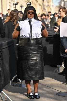 PFW Givenchy Outside Arrivals Yseult arriving at Givenchy show during Paris Fashion Week in Paris, France on March 7, 2025. Photo by Julien Reynaud APS-Medias ABACAPRESS.COM Paris France  Copyright: xReynaudxJulien APS-Medias ABACAx