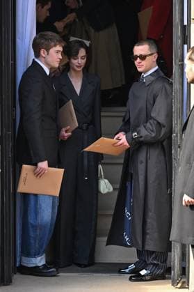 PFW Givenchy Outside Arrivals Kit Connor, Joseph Quinn arriving at Givenchy show during Paris Fashion Week in Paris, France on March 7, 2025. Photo by Julien Reynaud APS-Medias ABACAPRESS.COM Paris France  Copyright: xReynaudxJulien APS-Medias ABACAx