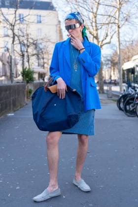 PFW - Christopher Esber Street Style People attending the Christopher Esber show as part of Paris Fashion Week at the Palais de Tokyo on March 06, 2025 in Paris, France. Photo by Gaelle Abrard ABACAPRESS.COM Paris France  Copyright: xAbrardxGaelle ABACAx