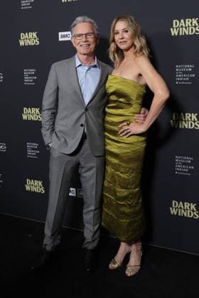 March 6, 2025, Ny, USA: NEW YORK, NEW YORK - MARCH 06: Bruce Greenwood and Jenna Elfman and special guests attended the highly anticipated New York premiere of AMC s Dark Winds Season 3 at the Smithsonian National Museum of the American Indian. The red-carpet event celebrated the return of the hit series, which continues to captivate audiences with its gripping storytelling and powerful performances. Cast members and industry insiders gathered to honor the show™s success and its impact on Native American representation in television. USA - ZUMAra1_ 20250306_aap_ra1_022 Copyright: xGiadaxPapinixRampelotto Europanex