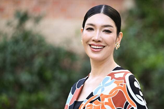 PFW Leonard Paris Front Row Mika Ahn attending the Leonard Paris Womenswear Fall Winter 2025-2026 show as part of Paris Fashion Week at L’Observatoire de Paris in Paris, France on March 07, 2025. Photo by Aurore Marechal ABACAPRESS.COM Paris France  Copyright: xMarechalxAurore ABACAx