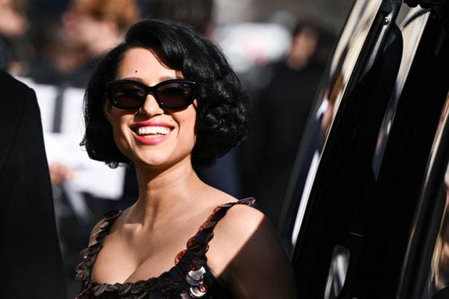 PFW Givenchy Arrivals Raye attending the Givenchy Womenswear Fall Winter 2025-2026 show as part of Paris Fashion Week in Paris, France on March 07, 2025. Photo by Aurore Marechal ABACAPRESS.COM Paris France  Copyright: xMarechalxAurore ABACAx