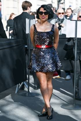 PFW Givenchy Arrivals Raye attending the Givenchy Womenswear Fall Winter 2025-2026 show as part of Paris Fashion Week in Paris, France on March 07, 2025. Photo by Aurore Marechal ABACAPRESS.COM Paris France  Copyright: xMarechalxAurore ABACAx