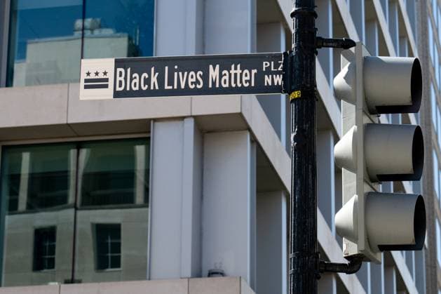 News Themen der Woche KW10 News Bilder des Tages The Black Lives Matter Plaza in Washington, D.C. on Friday, March 7, 2025.  WAP20250307001 ANNABELLExGORDON