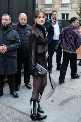 PFW - Nina Ricci PAP - Arrivals NB Guest attends Nina Ricci Womenswear Fall Winter 2025-2026 show as part of Paris Fashion Week on March 07, 2025 in Paris, France. Photo by Nasser Berzane ABACAPRESS.COM Paris France  Copyright: xBerzanexNasser ABACAx
