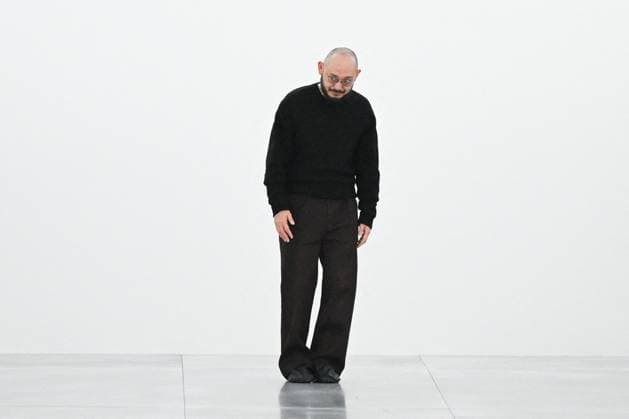 PFW Issey Miyake Runway Designer Satoshi Kondo makes an appearance on the runway during the Issey Miyake Womenswear Fall Winter 2025-2026 show as part of Paris Fashion Week in Paris, France on March 07, 2025. Photo by Aurore Marechal ABACAPRESS.COM Paris France  Copyright: xMarechalxAurore ABACAx