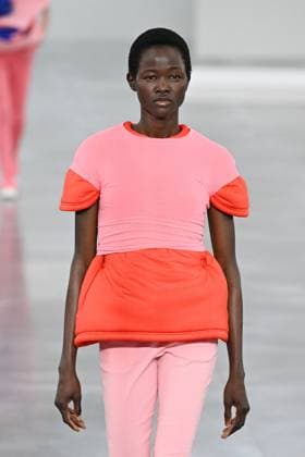 PFW Issey Miyake Runway A model walks the runway during the Issey Miyake Womenswear Fall Winter 2025-2026 show as part of Paris Fashion Week in Paris, France on March 07, 2025. Photo by Aurore Marechal ABACAPRESS.COM Paris France  Copyright: xMarechalxAurore ABACAx