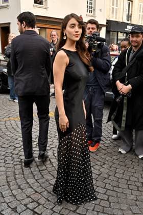 PFW Nina Ricci Outside Arrivals Caylee Cowan arriving at Nina Ricci show during Paris Fashion Week in Paris, France on March 7, 2025. Photo by Julien Reynaud APS-Medias ABACAPRESS.COM Paris France  Copyright: xReynaudxJulien APS-Medias ABACAx