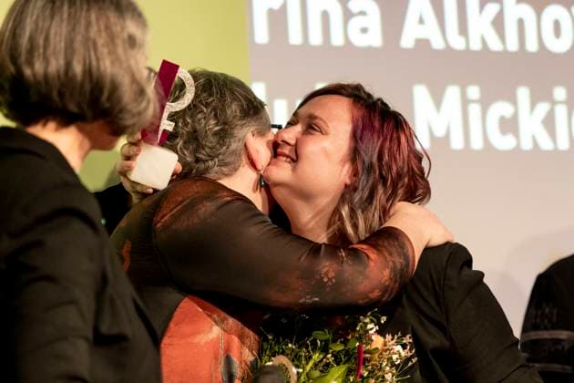 Preisverleihung des Anne-Klein-Frauenpreises am 07.03.2025 Darya Afanasyeva, Irina Alkhovka und Julia Mickiewicz erhalten während der Preisverleihung 2025 jeweils den Anne Klein Frauenpreis. Copyright: xEVENTPRESSxJeremyxKnowlesx