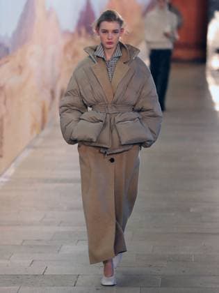 PFW - Time Runway A model walks the runway during the Time Womenswear Fall Winter 2025-2026 show as part of Paris Fashion, on March 6, 2025 in Paris, France. Photo by Alain-Gil Gonzalez ABACAPRESS.COM Paris France  Copyright: xGonzalezxAlain-Gil ABACAx