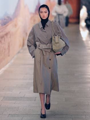 PFW - Time Runway A model walks the runway during the Time Womenswear Fall Winter 2025-2026 show as part of Paris Fashion, on March 6, 2025 in Paris, France. Photo by Alain-Gil Gonzalez ABACAPRESS.COM Paris France  Copyright: xGonzalezxAlain-Gil ABACAx