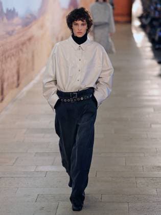 PFW - Time Runway A model walks the runway during the Time Womenswear Fall Winter 2025-2026 show as part of Paris Fashion, on March 6, 2025 in Paris, France. Photo by Alain-Gil Gonzalez ABACAPRESS.COM Paris France  Copyright: xGonzalezxAlain-Gil ABACAx