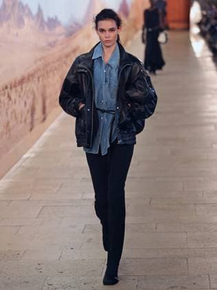 PFW - Time Runway A model walks the runway during the Time Womenswear Fall Winter 2025-2026 show as part of Paris Fashion, on March 6, 2025 in Paris, France. Photo by Alain-Gil Gonzalez ABACAPRESS.COM Paris France  Copyright: xGonzalezxAlain-Gil ABACAx