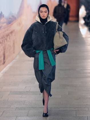 PFW - Time Runway A model walks the runway during the Time Womenswear Fall Winter 2025-2026 show as part of Paris Fashion, on March 6, 2025 in Paris, France. Photo by Alain-Gil Gonzalez ABACAPRESS.COM Paris France  Copyright: xGonzalezxAlain-Gil ABACAx