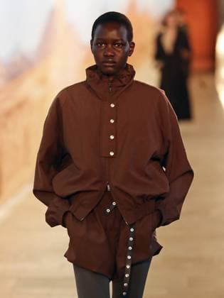 PFW - Time Runway A model walks the runway during the Time Womenswear Fall Winter 2025-2026 show as part of Paris Fashion, on March 6, 2025 in Paris, France. Photo by Alain-Gil Gonzalez ABACAPRESS.COM Paris France  Copyright: xGonzalezxAlain-Gil ABACAx