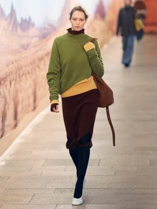 PFW - Time Runway A model walks the runway during the Time Womenswear Fall Winter 2025-2026 show as part of Paris Fashion, on March 6, 2025 in Paris, France. Photo by Alain-Gil Gonzalez ABACAPRESS.COM Paris France  Copyright: xGonzalezxAlain-Gil ABACAx