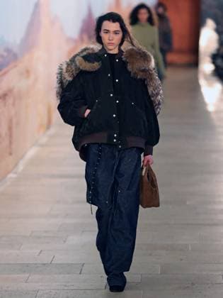 PFW - Time Runway A model walks the runway during the Time Womenswear Fall Winter 2025-2026 show as part of Paris Fashion, on March 6, 2025 in Paris, France. Photo by Alain-Gil Gonzalez ABACAPRESS.COM Paris France  Copyright: xGonzalezxAlain-Gil ABACAx