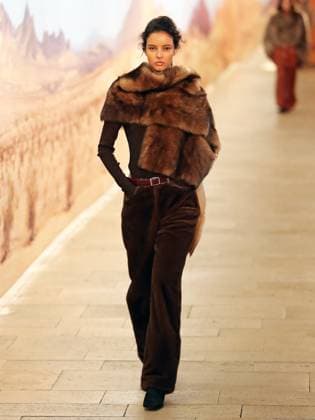 PFW - Time Runway A model walks the runway during the Time Womenswear Fall Winter 2025-2026 show as part of Paris Fashion, on March 6, 2025 in Paris, France. Photo by Alain-Gil Gonzalez ABACAPRESS.COM Paris France  Copyright: xGonzalezxAlain-Gil ABACAx