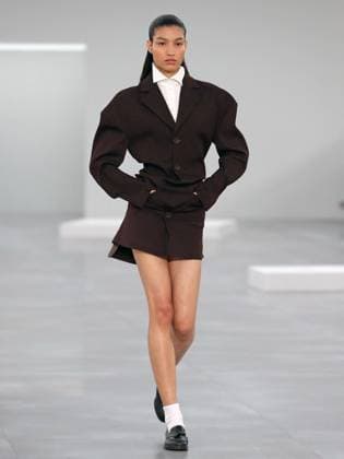 PFW - Issey Miyake Runway A model walks the runway during the Issey Miyake Womenswear Fall Winter 2025-2026 show as part of Paris Fashion, on March 7, 2025 in Paris, France. Photo by Alain-Gil Gonzalez ABACAPRESS.COM Paris France  Copyright: xGonzalezxAlain-Gil ABACAx