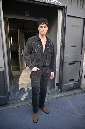 PFW Ludovic de Saint Sernin Outside Arrivals Baptiste Giabiconi arriving at Ludovic de Saint Sernin show during Paris Fashion Week in Paris, France on March 8, 2025. Photo by Julien Reynaud APS-Medias ABACAPRESS.COM Paris France  Copyright: xReynaudxJulien APS-Medias ABACAx