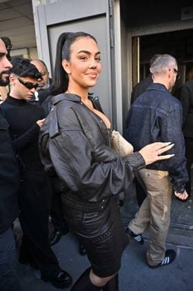 PFW Ludovic de Saint Sernin Outside Arrivals Georgina Rodriguez arriving at Ludovic de Saint Sernin show during Paris Fashion Week in Paris, France on March 8, 2025. Photo by Julien Reynaud APS-Medias ABACAPRESS.COM Paris France  Copyright: xReynaudxJulien APS-Medias ABACAx
