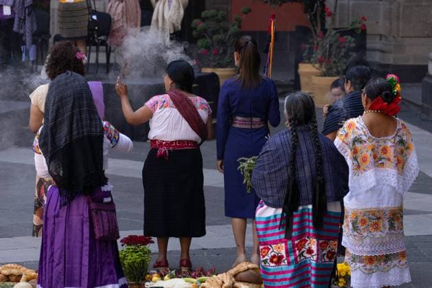 March 8, 2025, Mexico City, Mexico: In the framework of International Women s Day, President Claudia Sheinbaum Pardo led a commemorative ceremony at the National Palace, which was attended by officials of her government. Mexico City Mexico - ZUMAl178 20250308_znp_l178_008 Copyright: xCristianxLeyvax