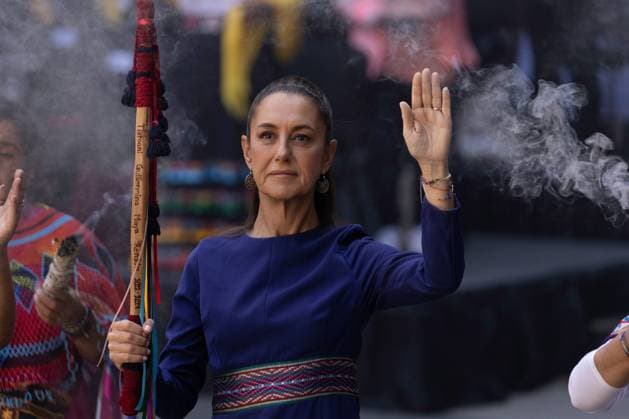 March 8, 2025, Mexico City, Mexico: In the framework of International Women s Day, President Claudia Sheinbaum Pardo led a commemorative ceremony at the National Palace, which was attended by officials of her government. Mexico City Mexico - ZUMAl178 20250308_znp_l178_017 Copyright: xCristianxLeyvax