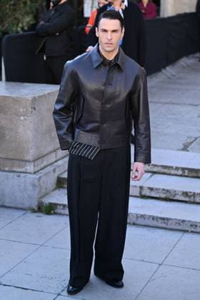 PFW Elie Saab Arrivals Baptiste Giabiconi attending the Elie Saab Womenswear Fall Winter 2025-2026 show as part of Paris Fashion Week in Paris, France on March 08, 2025. Photo by Aurore Marechal ABACAPRESS.COM Paris France  Copyright: xMarechalxAurore ABACAx