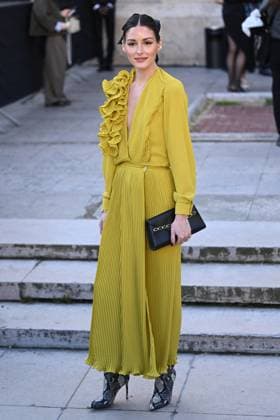 PFW Elie Saab Arrivals Olivia Palermo attending the Elie Saab Womenswear Fall Winter 2025-2026 show as part of Paris Fashion Week in Paris, France on March 08, 2025. Photo by Aurore Marechal ABACAPRESS.COM Paris France  Copyright: xMarechalxAurore ABACAx