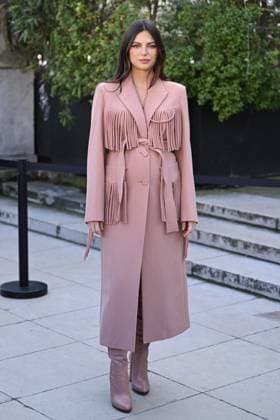 PFW Elie Saab Arrivals Kelly Piquet (pregnant) attending the Elie Saab Womenswear Fall Winter 2025-2026 show as part of Paris Fashion Week in Paris, France on March 08, 2025. Photo by Aurore Marechal ABACAPRESS.COM Paris France  Copyright: xMarechalxAurore ABACAx