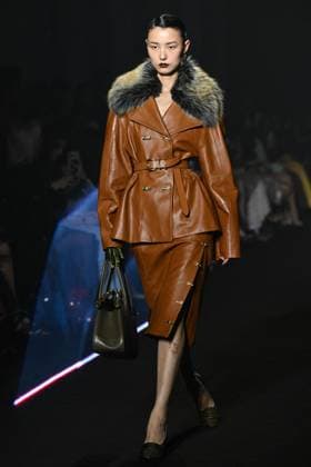 PFW Georges Hobeika Runway A model walks the runway during the Georges Hobeika Womenswear Fall Winter 2025-2026 show as part of Paris Fashion Week in Paris, France on March 08, 2025. Photo by Aurore Marechal ABACAPRESS.COM Paris France  Copyright: xMarechalxAurore ABACAx