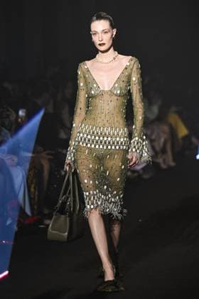 PFW Georges Hobeika Runway A model walks the runway during the Georges Hobeika Womenswear Fall Winter 2025-2026 show as part of Paris Fashion Week in Paris, France on March 08, 2025. Photo by Aurore Marechal ABACAPRESS.COM Paris France  Copyright: xMarechalxAurore ABACAx