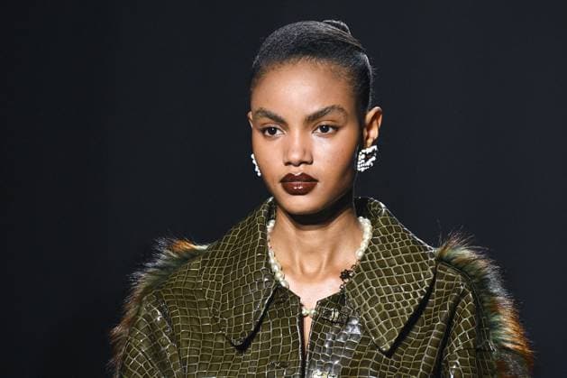 PFW Georges Hobeika Runway A model walks the runway during the Georges Hobeika Womenswear Fall Winter 2025-2026 show as part of Paris Fashion Week in Paris, France on March 08, 2025. Photo by Aurore Marechal ABACAPRESS.COM Paris France  Copyright: xMarechalxAurore ABACAx
