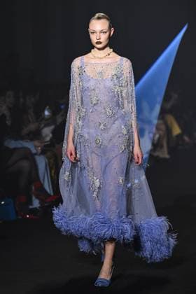 PFW Georges Hobeika Runway A model walks the runway during the Georges Hobeika Womenswear Fall Winter 2025-2026 show as part of Paris Fashion Week in Paris, France on March 08, 2025. Photo by Aurore Marechal ABACAPRESS.COM Paris France  Copyright: xMarechalxAurore ABACAx