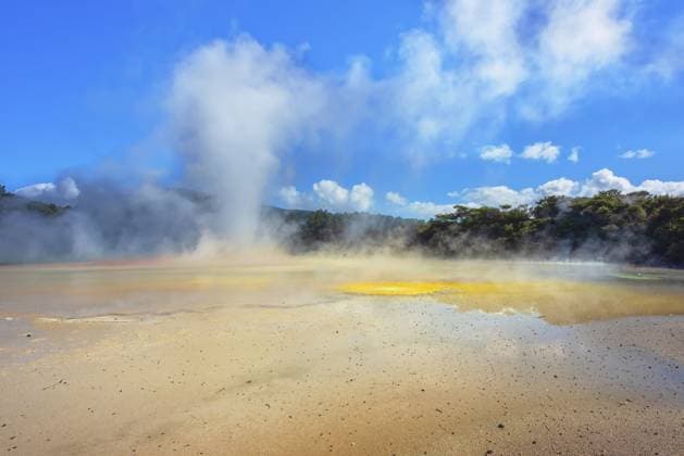 Waiotapu Thermal Wonderland, Waiotapu, Rotorua, Bay of Plenty, Nordinsel, Neuseeland, Ozeanien Waiotapu Thermal Wonderland, Waiotapu, Rotorua, Bay of Plenty, North Island, New Zealand, Oceania Copyright: imageBROKER MarcoxSimoni iblsim12851405.jpg