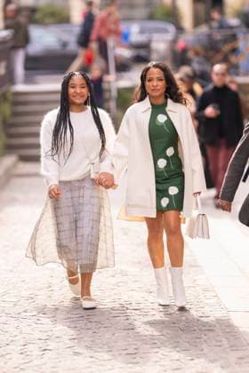 Celebrities at Akris Fashion Show Ready to Wear Collection Fall Winter 2025 2026 during Paris Fashion Week PFW Christina Milian and Violet Madison, her eldest daughter at Akris Fashion Show Ready to Wear Collection Fall Winter 2025 2026 during Paris Fashion Week PFW , on march 9th 2025 Pierre Perusseau Tiziano da Silva Bestimage Celebrities at Akris Fashion Show Ready to Wear Collection Fall Winter 2025 2026 during Paris Fashion Week, on march 9th 2025 Paris France  Copyright: xTizianoxDaxSilvax-xPierrexPerusseaux xBestimagexTizianoxDaxSilvax-xPierrexPerusseaux xBestimagex