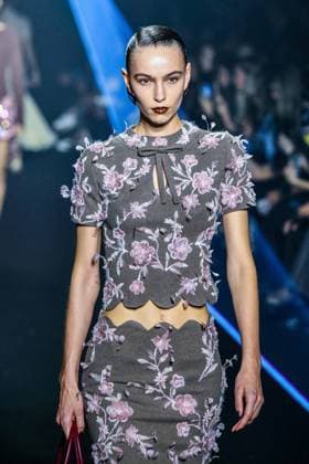 PFW - Georges Hobeika Runway - Paris A model walks the runway during the Georges Hobeika Womenswear Fall Winter 2025-2026 show as part of Paris Fashion Week at Palais De Tokyo in Paris, France, on March 08, 2025. Photo by Shootpix ABACAPRESS.COM Paris France  Copyright: xShootpix ABACAx