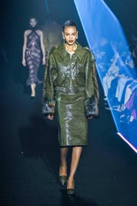 PFW - Georges Hobeika Runway - Paris A model walks the runway during the Georges Hobeika Womenswear Fall Winter 2025-2026 show as part of Paris Fashion Week at Palais De Tokyo in Paris, France, on March 08, 2025. Photo by Shootpix ABACAPRESS.COM Paris France  Copyright: xShootpix ABACAx