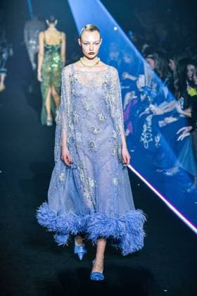 PFW - Georges Hobeika Runway - Paris A model walks the runway during the Georges Hobeika Womenswear Fall Winter 2025-2026 show as part of Paris Fashion Week at Palais De Tokyo in Paris, France, on March 08, 2025. Photo by Shootpix ABACAPRESS.COM Paris France  Copyright: xShootpix ABACAx
