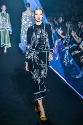 PFW - Georges Hobeika Runway - Paris A model walks the runway during the Georges Hobeika Womenswear Fall Winter 2025-2026 show as part of Paris Fashion Week at Palais De Tokyo in Paris, France, on March 08, 2025. Photo by Shootpix ABACAPRESS.COM Paris France  Copyright: xShootpix ABACAx