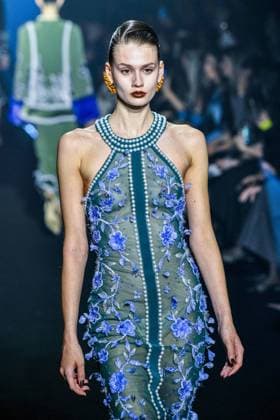 PFW - Georges Hobeika Runway - Paris A model walks the runway during the Georges Hobeika Womenswear Fall Winter 2025-2026 show as part of Paris Fashion Week at Palais De Tokyo in Paris, France, on March 08, 2025. Photo by Shootpix ABACAPRESS.COM Paris France  Copyright: xShootpix ABACAx