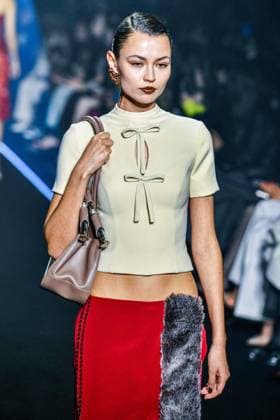 PFW - Georges Hobeika Runway - Paris A model walks the runway during the Georges Hobeika Womenswear Fall Winter 2025-2026 show as part of Paris Fashion Week at Palais De Tokyo in Paris, France, on March 08, 2025. Photo by Shootpix ABACAPRESS.COM Paris France  Copyright: xShootpix ABACAx