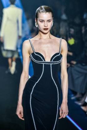 PFW - Georges Hobeika Runway - Paris A model walks the runway during the Georges Hobeika Womenswear Fall Winter 2025-2026 show as part of Paris Fashion Week at Palais De Tokyo in Paris, France, on March 08, 2025. Photo by Shootpix ABACAPRESS.COM Paris France  Copyright: xShootpix ABACAx