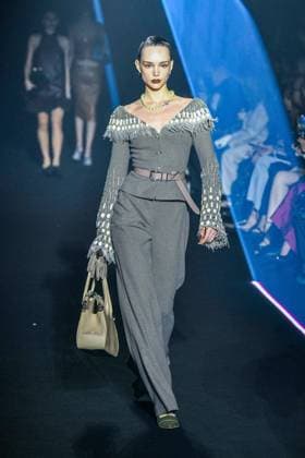 PFW - Georges Hobeika Runway - Paris A model walks the runway during the Georges Hobeika Womenswear Fall Winter 2025-2026 show as part of Paris Fashion Week at Palais De Tokyo in Paris, France, on March 08, 2025. Photo by Shootpix ABACAPRESS.COM Paris France  Copyright: xShootpix ABACAx