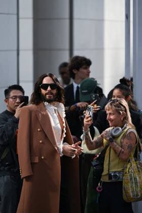 Entertainment Bilder des Tages PFW Valentino Arrivals Jared Leto attending the Valentino Womenswear Fall Winter 2025-2026 show as part of Paris Fashion Week in Paris, France on March 09, 2025. Photo by Aurore Marechal ABACAPRESS.COM Paris France  Copyright: xMarechalxAurore ABACAx