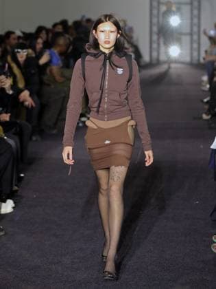 PFW - Ottolinger Runway A model walks the runway during the Ottolinger Womenswear Fall Winter 2025-2026 show as part of Paris Fashion Week at 13 rue de Santeuil on March 09, 2025 in Paris, France. Photo by Alain-gil Gonzalez ABACAPRESS.COM Paris France  Copyright: xGonzalezxAlain-Gil ABACAx