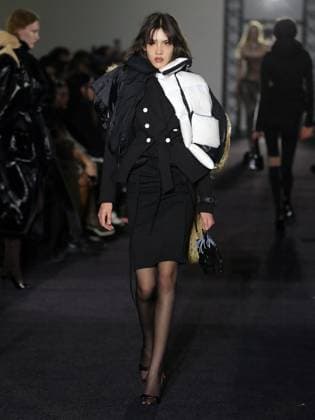 PFW - Ottolinger Runway A model walks the runway during the Ottolinger Womenswear Fall Winter 2025-2026 show as part of Paris Fashion Week at 13 rue de Santeuil on March 09, 2025 in Paris, France. Photo by Alain-gil Gonzalez ABACAPRESS.COM Paris France  Copyright: xGonzalezxAlain-Gil ABACAx