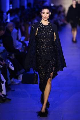 PFW Akris Runway A model walks the runway during the Akris Womenswear Fall Winter 2025-2026 show as part of Paris Fashion Week in Paris, France on March 09, 2025. Photo by Aurore Marechal ABACAPRESS.COM Paris France  Copyright: xMarechalxAurore ABACAx